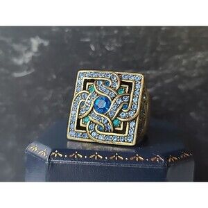 LaVintage Rhinestone Statement Ring Vintage, SIZE US 8, CHINA